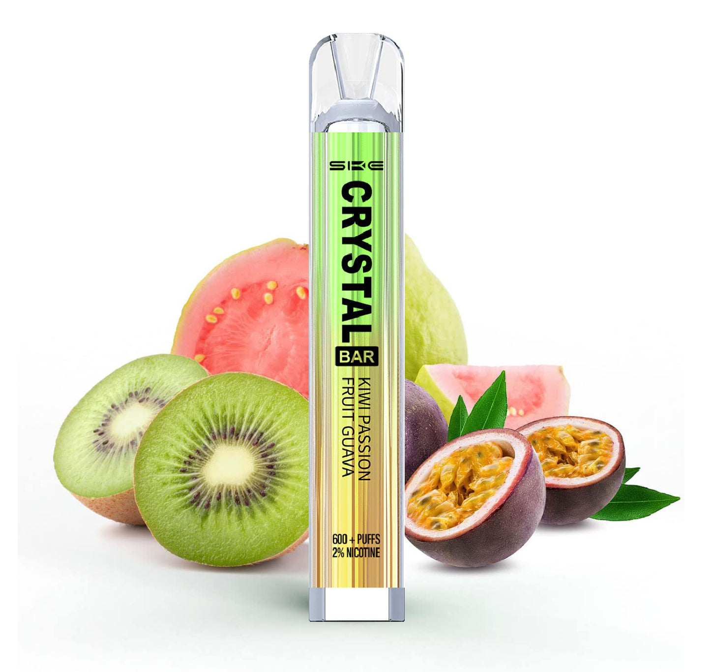 SKE Crystal Bar 2% Nicotine Disposable 600 Puffs Vape - Kiwi Passionfruit Guava