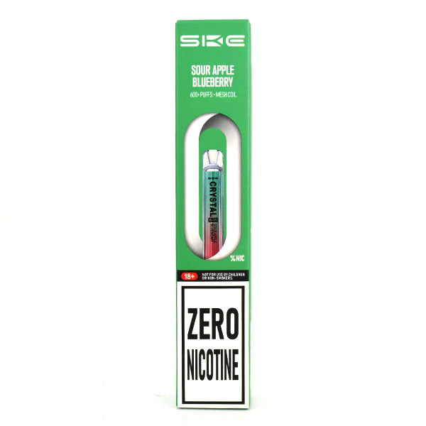 Crystal Zero Nicotine Disposable 600 Puffs Vape - Sour Apple Blueberry