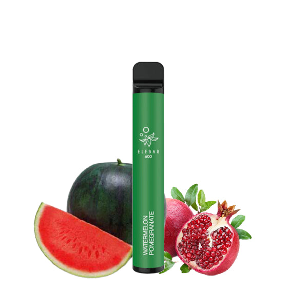 Elf bar 2% Nicotine Disposable 600 Puffs Vape - Watermelon Pomegranate