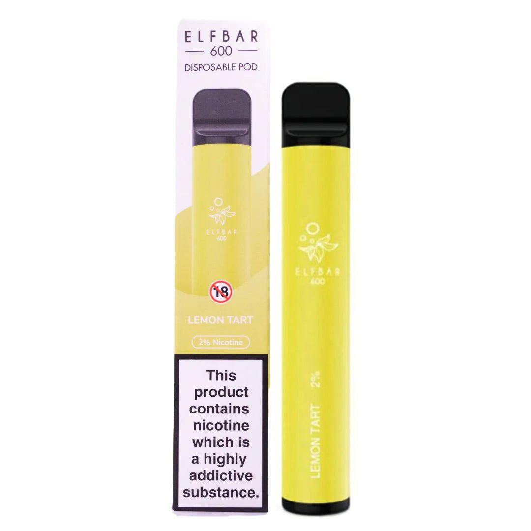 Elf Bar 2% Nicotine Disposable Vape 600 Puffs - Lemon Tart
