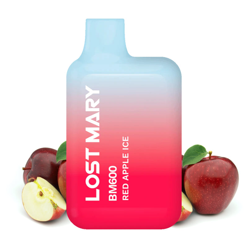 Lost Mary 2% Nicotine Disposable 600 Puffs Vape - Red Apple Ice