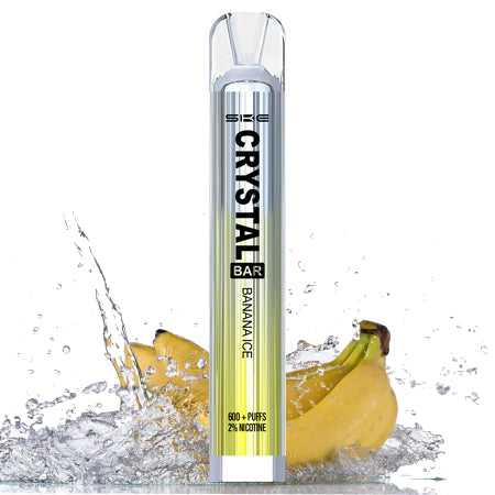 SKE Crystal Bar 2% Nicotine Disposable 600 Puffs Vape - Banana Ice