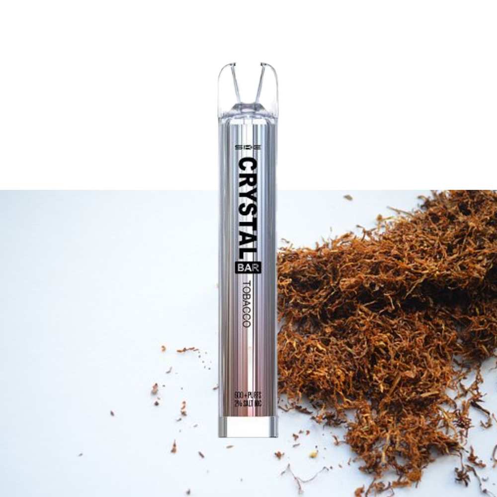 Crystal Zero Nicotine Disposable 600 Puffs Vape - Tobacco